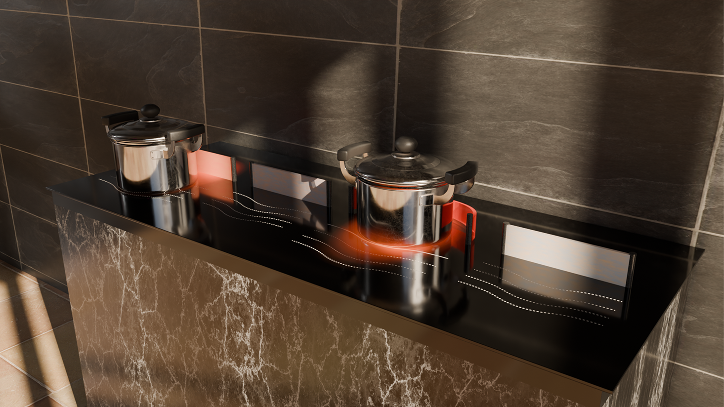 Ember Induction Stove Side Render