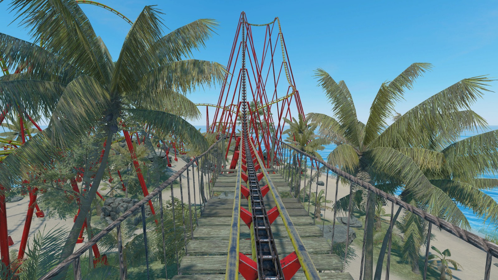 Roller coaster simulation (at the start)