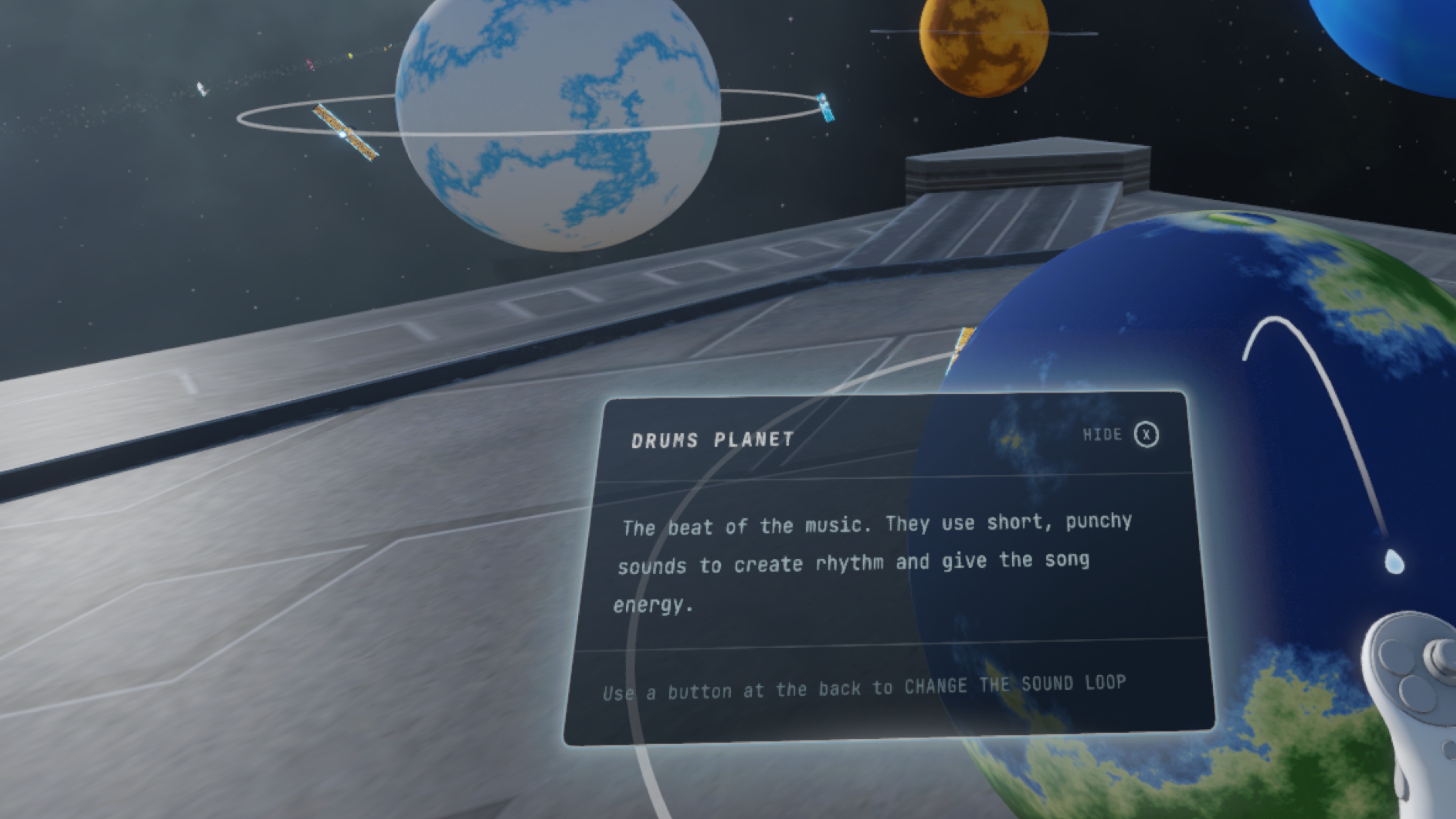 User experiencing SpaceSound in VR